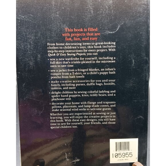 Singer Sewing Reference Library Quick & Easy Sewing Projects Paperback - Picture 2 of 2